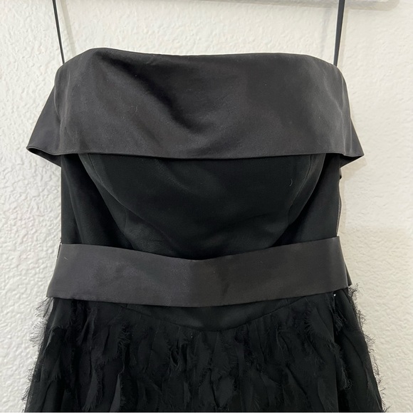 White House black market silk layered strapless dress - Picture 3 of 9